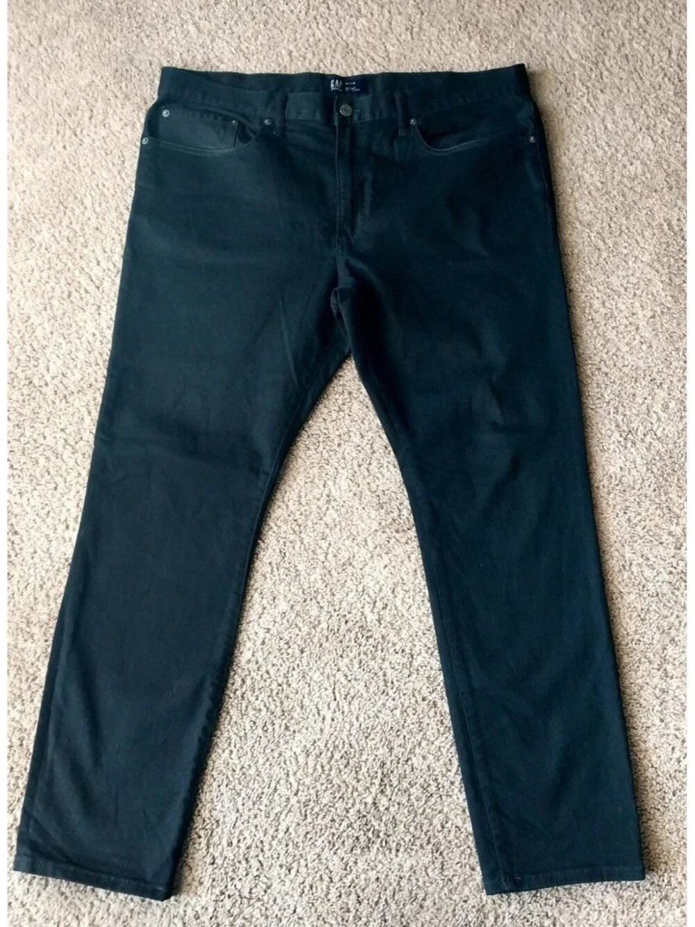 GAP Mens Skinny Jean Black Casual Stretch 38X30 Excellent Condition